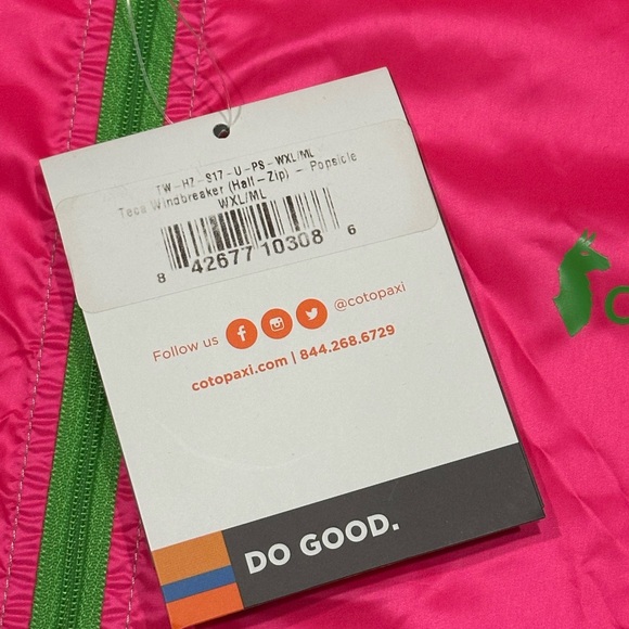 NEW Cotopaxi Teca Windbreaker Half Zip Pullover in Popsicle Size XL - Picture 8 of 14